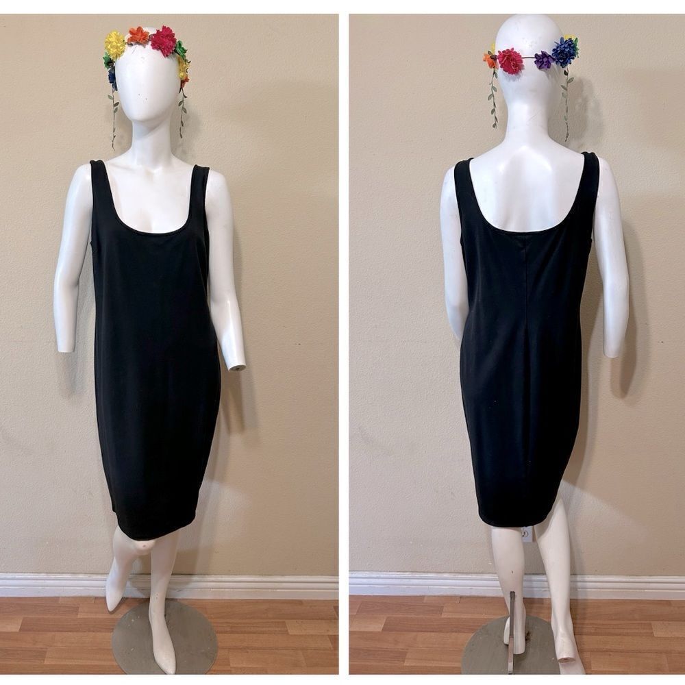 City Chic Black Sleeveless Dress Size 16